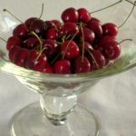 Fraîcheur de griottes au jus d’amandes et fleurs d’oranger